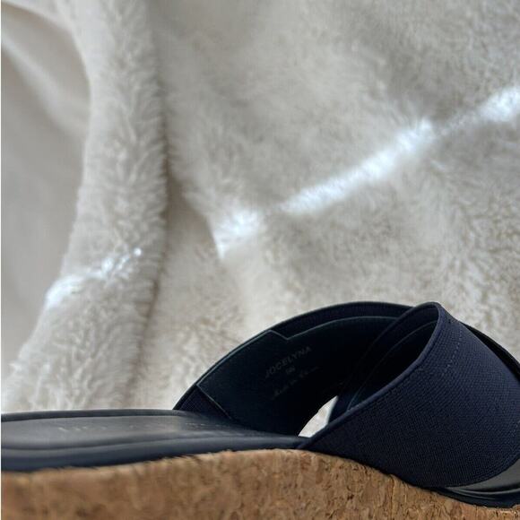 Donald J. Pliner Women's Jocelyn Wedge Sandal Navy Size‎ 9 - Picture 7 of 8